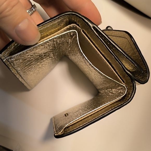 Chloe Mini Metallic Trifold Aby Wallet - Picture 14 of 16